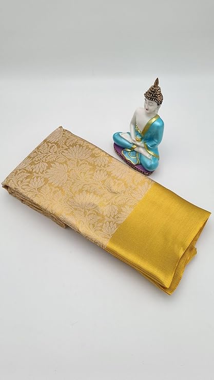 Gold Banarasi Tissue Silk Saree