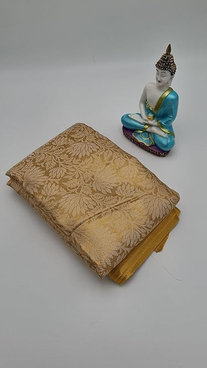 Gold Banarasi Tissue Silk Saree