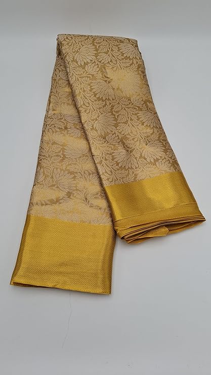 Gold Banarasi Tissue Silk Saree